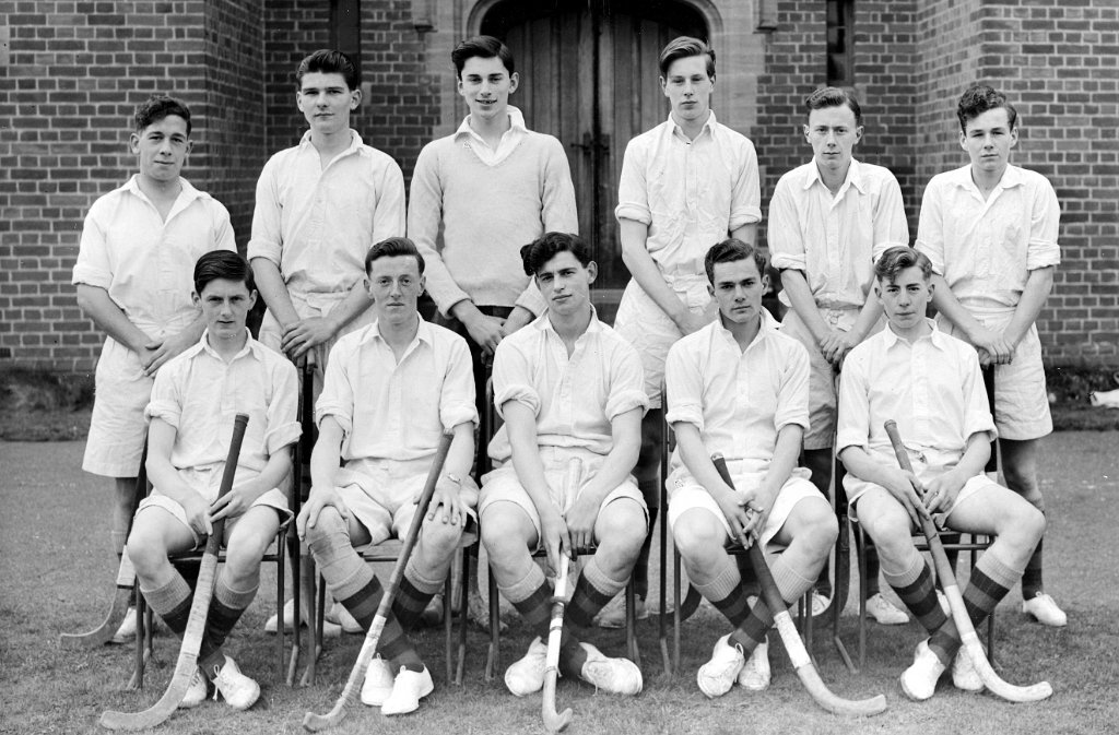 First XI 1952 T. Kelly, J. Bird, P. Cranfield, W. Vis, D. Ross, B. Waghorn, I. Young, C. J. Morton, B. Orsi (Capt), A. Cairns, F. Ward.