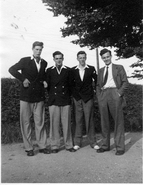 Out for a stroll in the Black Walk. Bing Vis, Harry Cairns, Kit Morton, Brian Waghorn